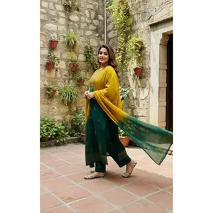 Designer Jaipuri Mirror Work Cotton Suit Set