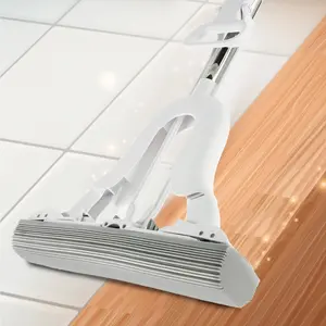 Adjustable Telescopic Sponge Mop with Super Absorbent Dual-Use Head - Versatile Cleaning Solution for Various Cleaning Needs