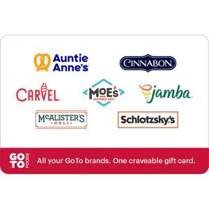 GoTo Foods eGift Card | Cinnabon, Auntie Anne's, Jamba, Moe's & More