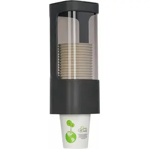 Cup Dispenser, Wall Mounted Water Cooler Cup Dispenser for 3oz-5oz Disposable Cups, Bathroom Cup Holder, Plastic Paper Cup Dispenser with Adhesive/Screw Mount for Office, Hospital, Bathroom