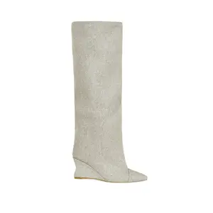 KENYA-GREY WEDGE BOOT