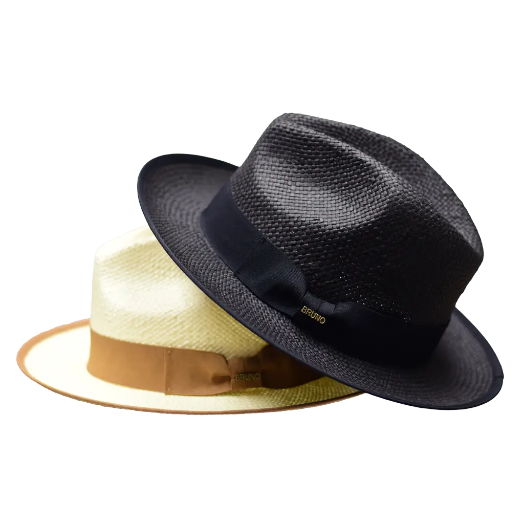 Panama Collection Fedora Handwoven Natural Straw Hat with 2.75" Snap Brim Adjustable Fit for Summer Style