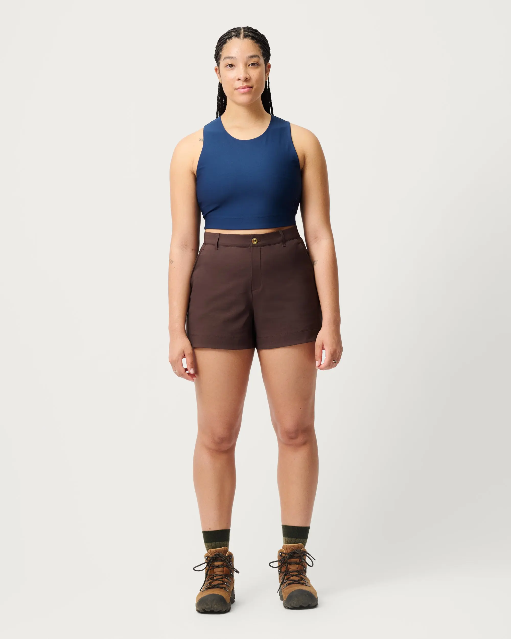 Trail Shorts 02 - Rugged Yet Stylish Women’s Hiking Shorts - Garnet