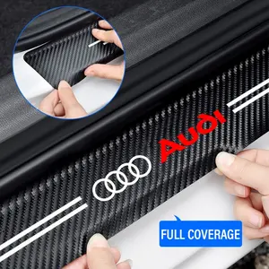 Audi High-Quality Car Door Sill Protector Stickers, Anti-Slip Wear-Resistant, Multiple Styles, Fits Audi Q3 Q5 Q7 Q8 A1 8x A3 8p 8L 8v A4 B8 B7 A5 A6 A7 A8 Sline