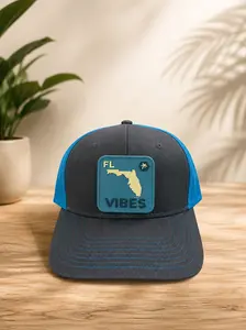 FL VIBES Trucker Hat – Florida Silicone Patch Snapback