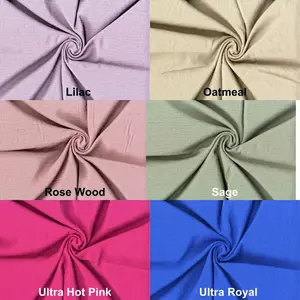 Sag Harbor Linen Look Crinkle Woven Fabric by the Yard - Soft Textured Dress Fabric, Sewing Apparel, Blouse Top Fabric, Light Weight