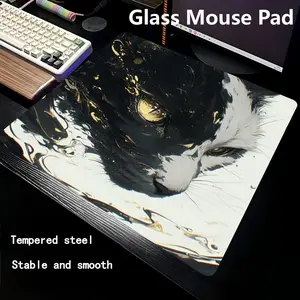 Control Type Glass Mouse Pad Professional Fps Gaming Smooth Feel, High-Quality Precision Control Surface, Ideal for Gamers & PC Users, Gaming Mouse Pads