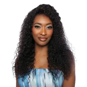 Mane Concept Trill Unprocessed Human Hair HD Lace Front Wig Glueless 13X4 Wet N Wavy TRE2166 WNW Jerry Curl 24"