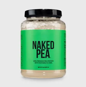 Naked Pea 100% Premium Pea Protein Powder 2LB - US Grown, Additive-Free, Vegan - 18g Protein, 2g Carbs - Only 1 Ingredient
