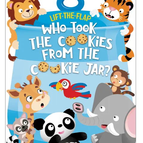 "Who Took the Cookies from the Cookie Jar?" English Lift-the-Flap Mystery Board Book for 3-6 Years Old Children, Kindergarten Books with Bright Illustrations, Engaging Game & Storytime Activity That Encourages Curiosity (14 Pages)
