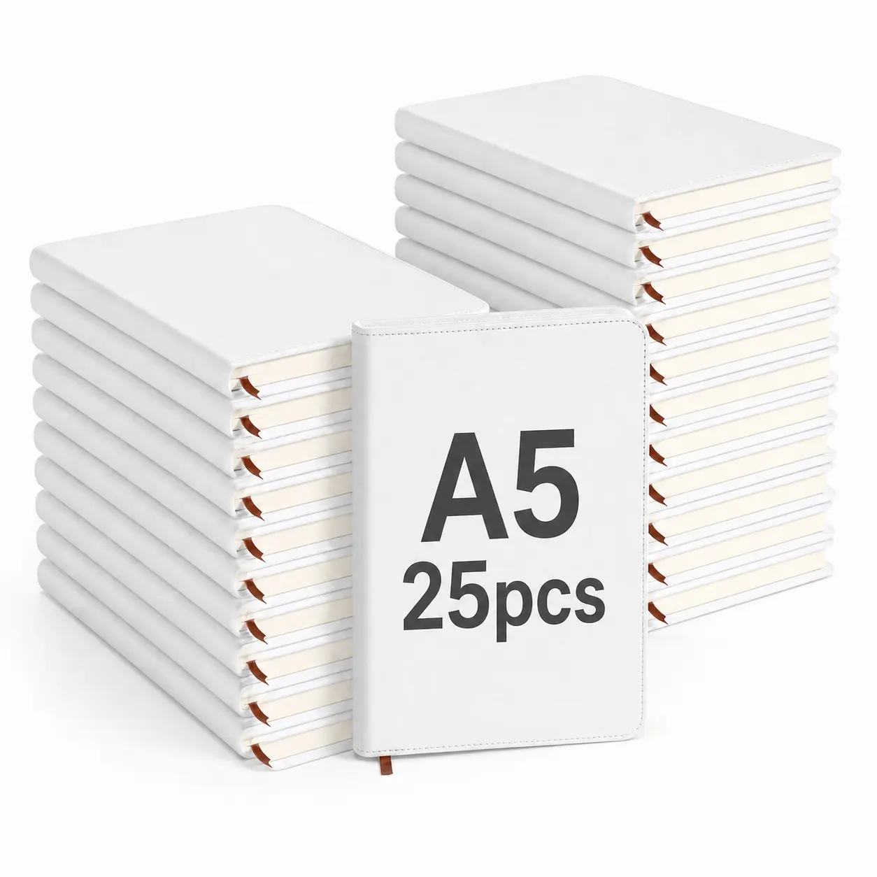 A5 25pcs PU Leather Wholesale Sublimation Journal Covers, Sublimation Blank Journal Notebooks A5 PU Leather Sublimation Journal Blank Printing Image Blank for Sublimation Notebook Blank Bottle Water Bottles Mug Portable Washable Water Bottles Drinkware