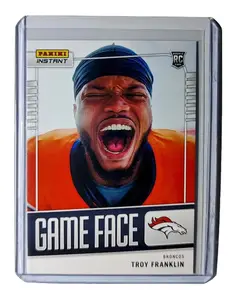 Troy Franklin 2024 Panini Game Face NFL #29 Rookie Football Card Broncos 1/331