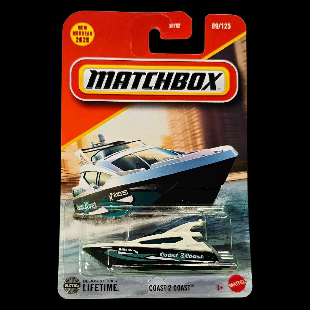 2025 MATCHBOX COAST 2 COAST METAL WHITE BLACK MBX Diecast Collectible Model Car Kit
