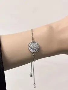 Rotating Sunflower Bracelet with Gift Box, Soothing Relaxing Accessory, Perfect Mother's Day Valentine's Day Best Friend Birthday Gift