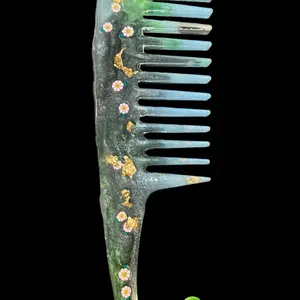 CUSTOMER CREATOR - Shower Power: Handcrafted Resin Decorative Comb for Fabulous Hair Days!