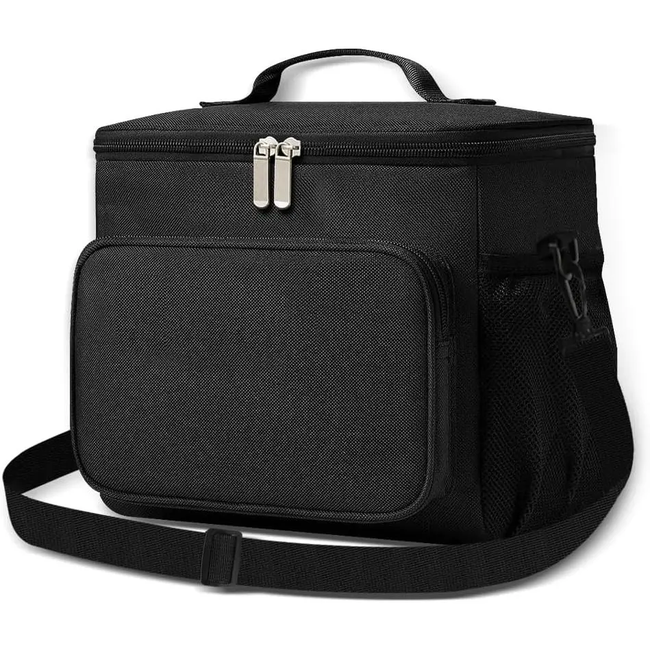 Lunch Bag 12L Insulated with Adjustable Strap, Lunch Box with Upgraded Leakproof Lining for Men, Collapsible Cooler Bag for Work Picnic Camping