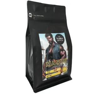 The Trades Coffee Co. Medium Roast 'The Mix' Blend with Brazil Peaberry Beans, Smooth Texture, and No-Bitter Aftertaste - 12 Ounces - Beverage Coffee