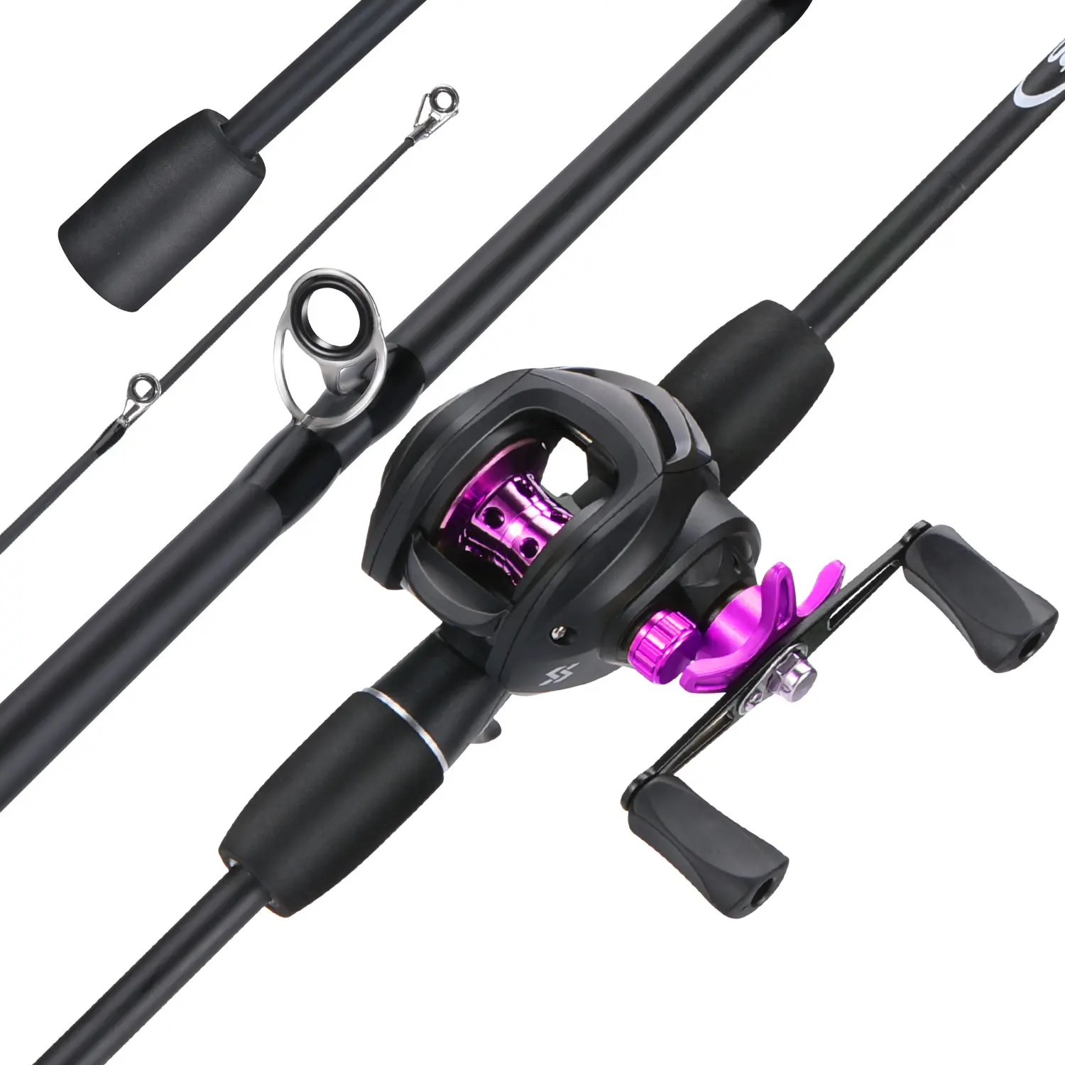 Sougayilang 1.8m/6ft Fishing Rod and Fishing Reel Casting Set 5 Color 7.2:1 High Sougayilang 1.8m/6ft Fishing Rod and Fishing Reel Casting Set 5 Color 7.2:1 High