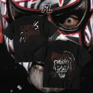 FIELDS Penta El Zero Miedo "Cero Miedo" Heavy Cotton AEW T-shirt - Lucha Libre Dark Icon Fan Apparel - Classic Pump Cover Oversized Gift - DTG Printed