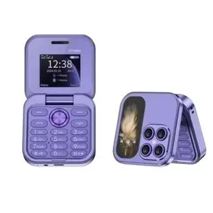 Flip phone, non-smartphone, foldable button phone for the elderly, 2G foreign language phone, multi-language support