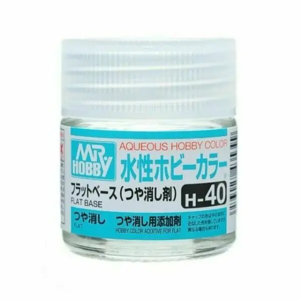 H40 Aqueous Color Gloss Flat Base 10ml Bottle