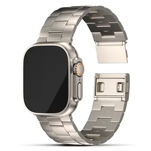 Titanium Band for Apple Watch ULTRA & ULTRA 2: Magnetic Band 49mm Adjustable Titanium Apple Watch Band - Lightweight Magnetic Strap for iWatch Apple Watch ULTRA 2 (49mm) Accessories Wearable