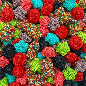 Crunchy Gummy Candy Mix | 2 Pound Bag | Rainbow Nonpareils Bears, Berries, Star Shaped Chewy Clusters | Gummy Mix for Snacking & Candy Buffets | Sweet & Sour Flavors