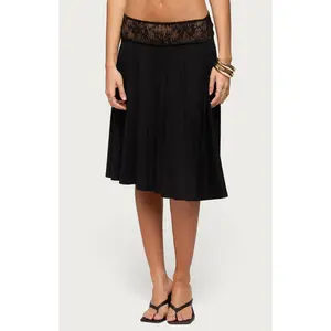 Edikted Women's Winonah Crochet Midi Skirt - Multicolor