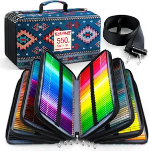 550 Colored Pencils Set with Large capacity Zipper Case,Soft Core with Vibrant Color,Ideal for Coloring Drawing Sketching Crafting, Art Supplies for Adults Artists Beginners