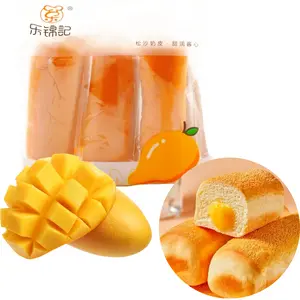Lejinji Mango Cheese Soft Bread Euro Bun 310g | Nutritious Breakfast, Fluffy & Creamy Pastry Dessert