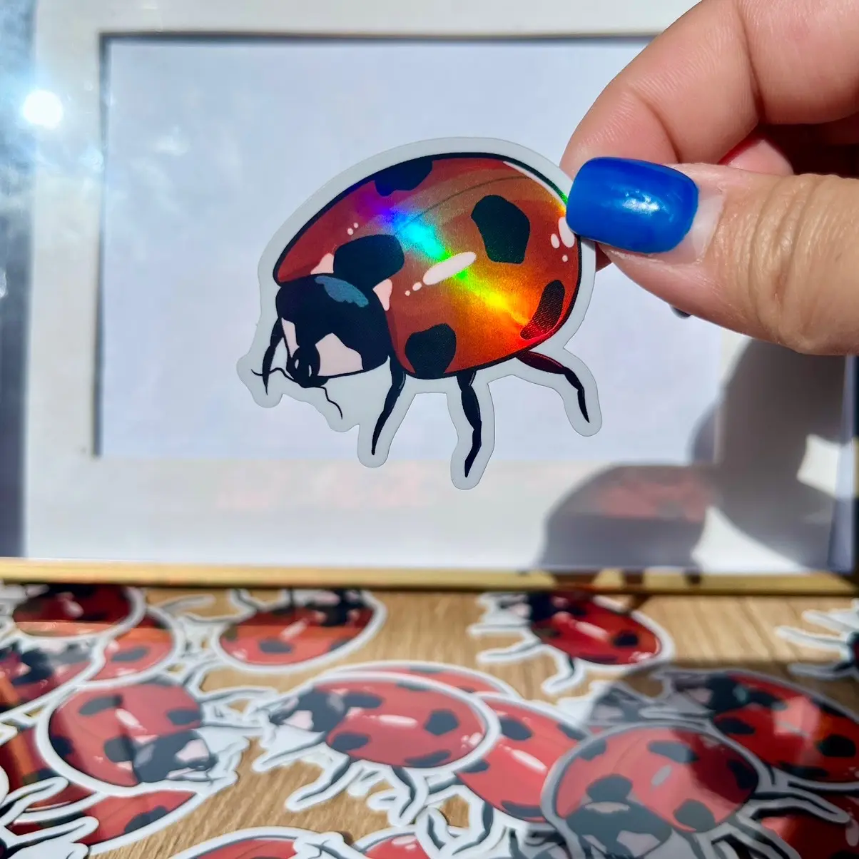 Neon Lady Vinyl Sticker