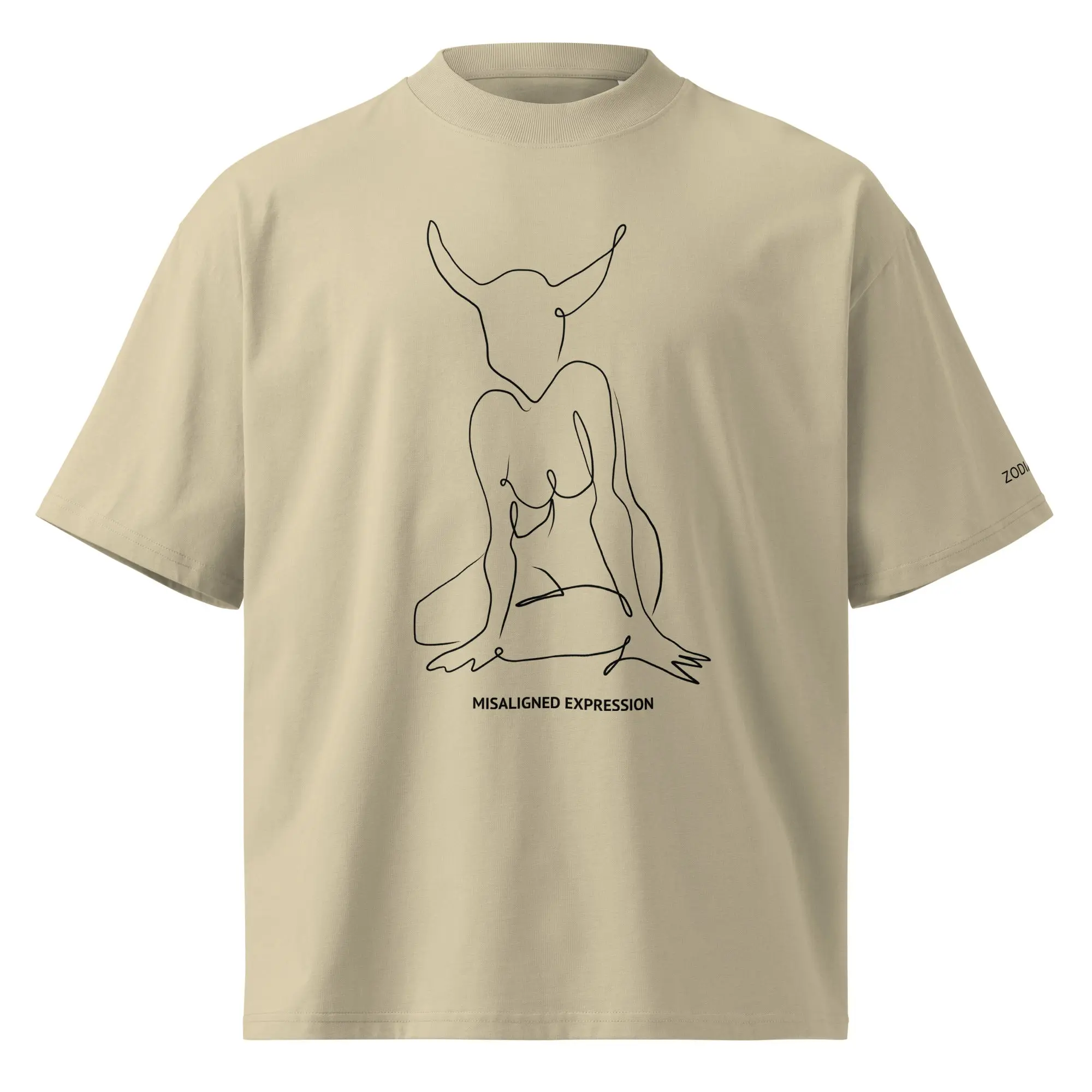 Oversized Taurus Unisex Misaligned Expression Tee