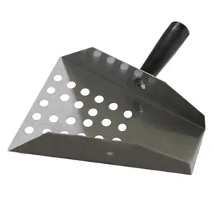 212 MAIN Large Perforated (Holes) Stainless Steel Popcorn Speed Scoop - Quick-Fill Kitchen Utensil for Home Kitchen Use