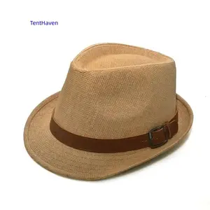 Summer 2026 Straw Hat Men's Outdoor Sunshade Hat Breathable Beach Hat British Performance Jazz Hat Women's Gentleman Hat