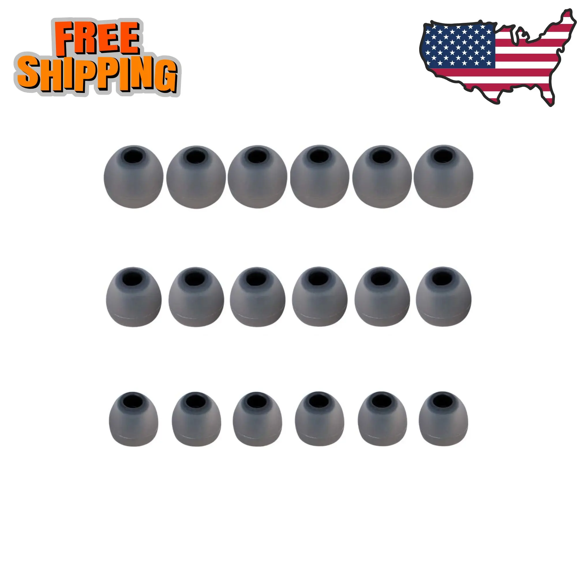 Silicone Earbud Tips Replacement Earbuds Cap Eartips Tips Eargels 9 Pairs S M L