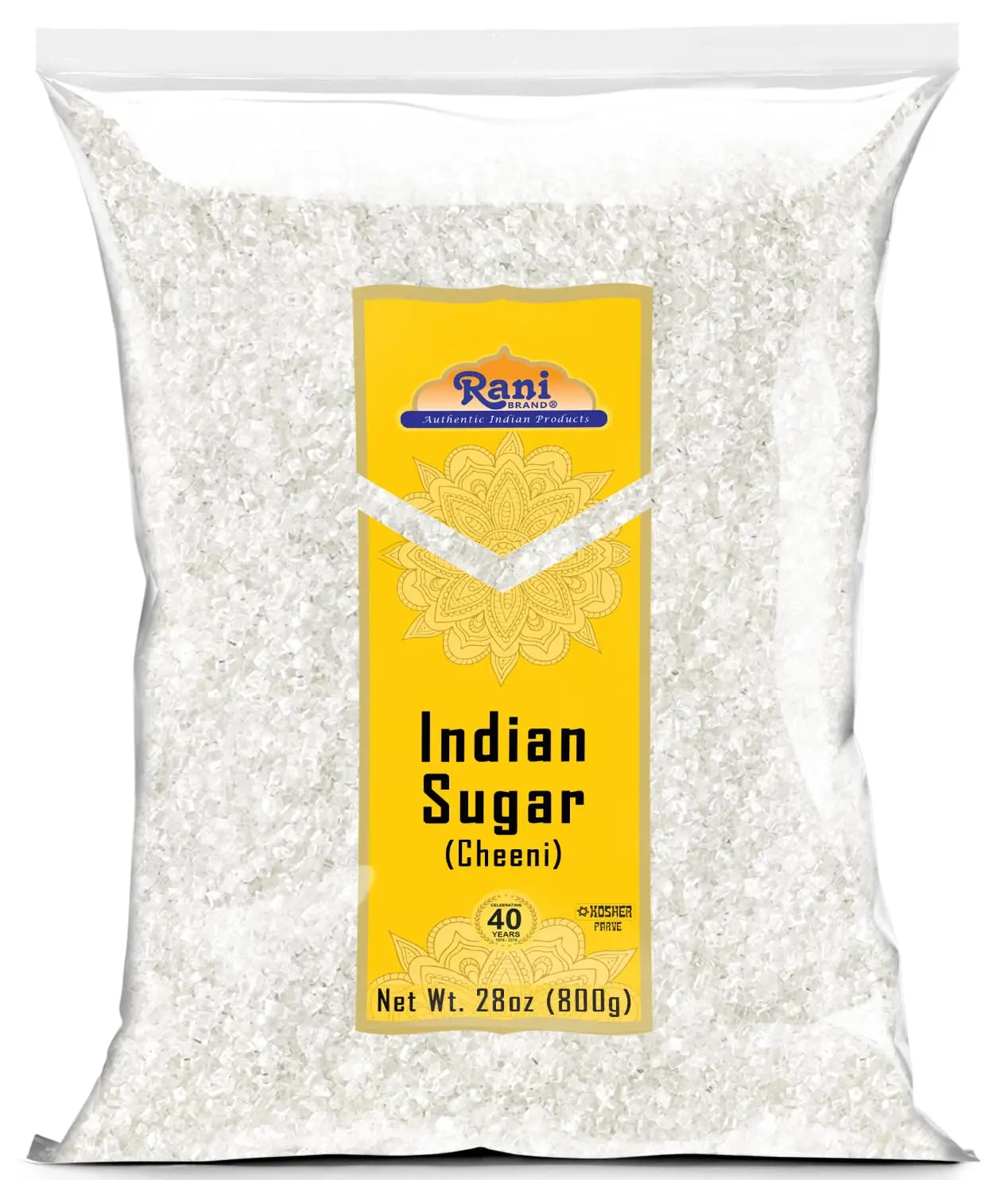 Rani Indian Sugar Khand (Khandsari) 28oz (800g) ~ All Natural | Gluten Friendly | No Colors | Vegan | Kosher | Indian Origin