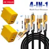 2-Pack Multiple Ports USB C/USB A Fast Charger Adapter with 4-in-1 USB C Cable 5FT Fast Charging Cord, Compatible with iPhone18/17/16/15/14/13/12/Pro Max iPad Samsung Cellphone,techvibes