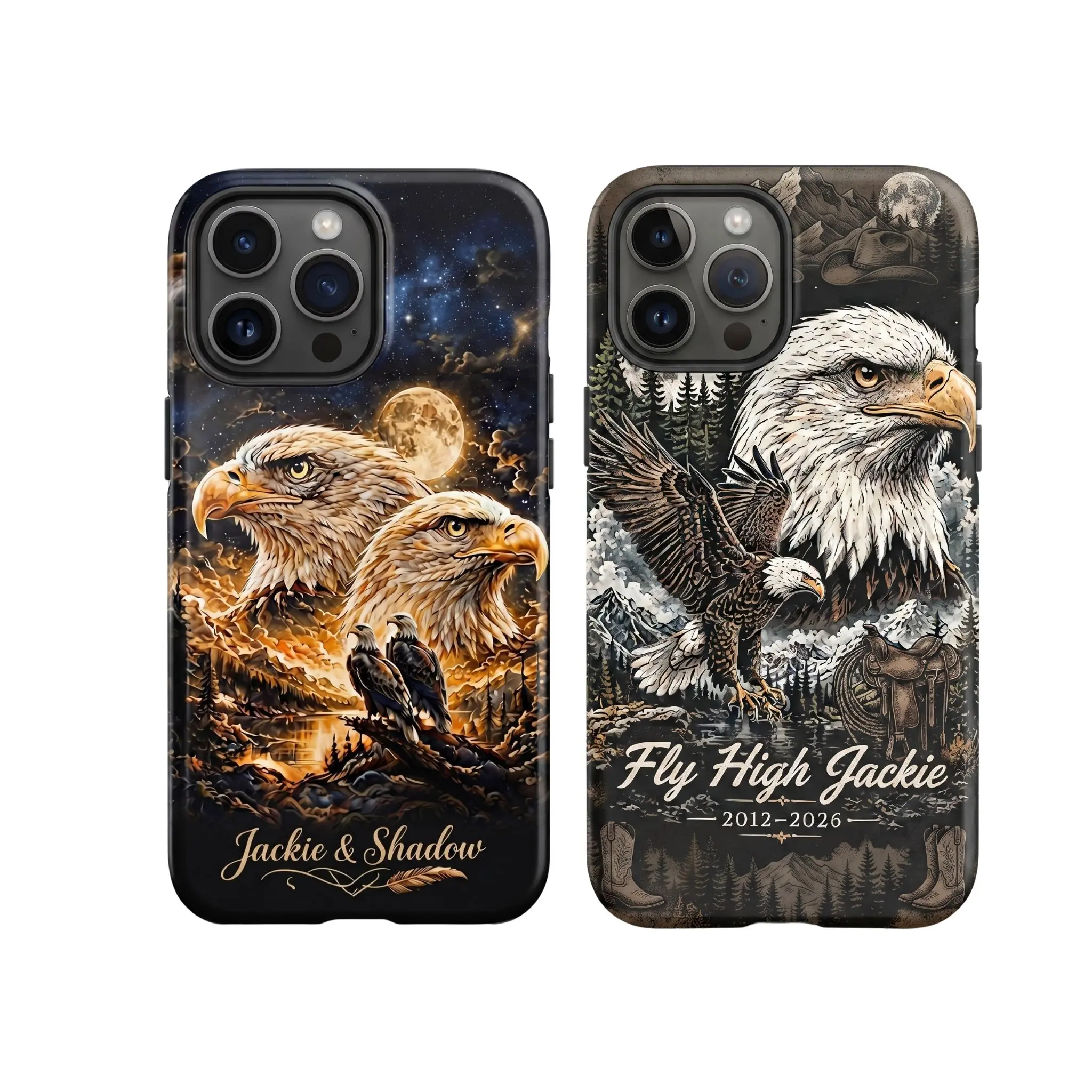 Graphic Jackie The Eagle Memorial Phone Case, Case for iPhone 16 15 14 13 12 11 X, Samsung S25 S24 S23 S22 S21, Tough Phone Case, Gift for fan