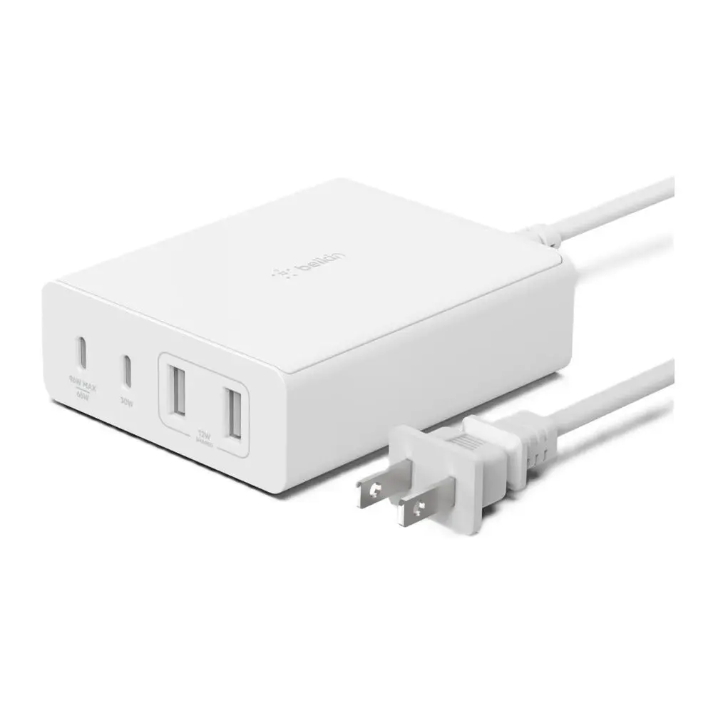 Belkin BoostCharge Pro 4 Port GaN Charger 108W USB-C (White) Belkin BoostCharge Pro 4 Port GaN Charger 108W USB-C (White)