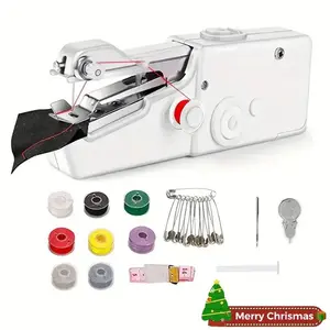 Portable Electric Sewing Machine Without Battery, Mini Handheld Sewing Machine, Ideal for Home DIY Clothing Projects, 1 Count