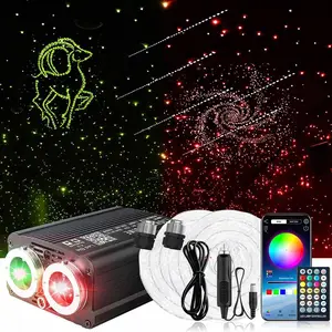 Dual-Color Starlight Headliner Kit - 9501200/1300pcs Fiber Optic Star Lights for Car with 32W RGBW, Shooting Meteor & Music Sync, APP/Remote Control for Car Roof/Bedroom Ceiling