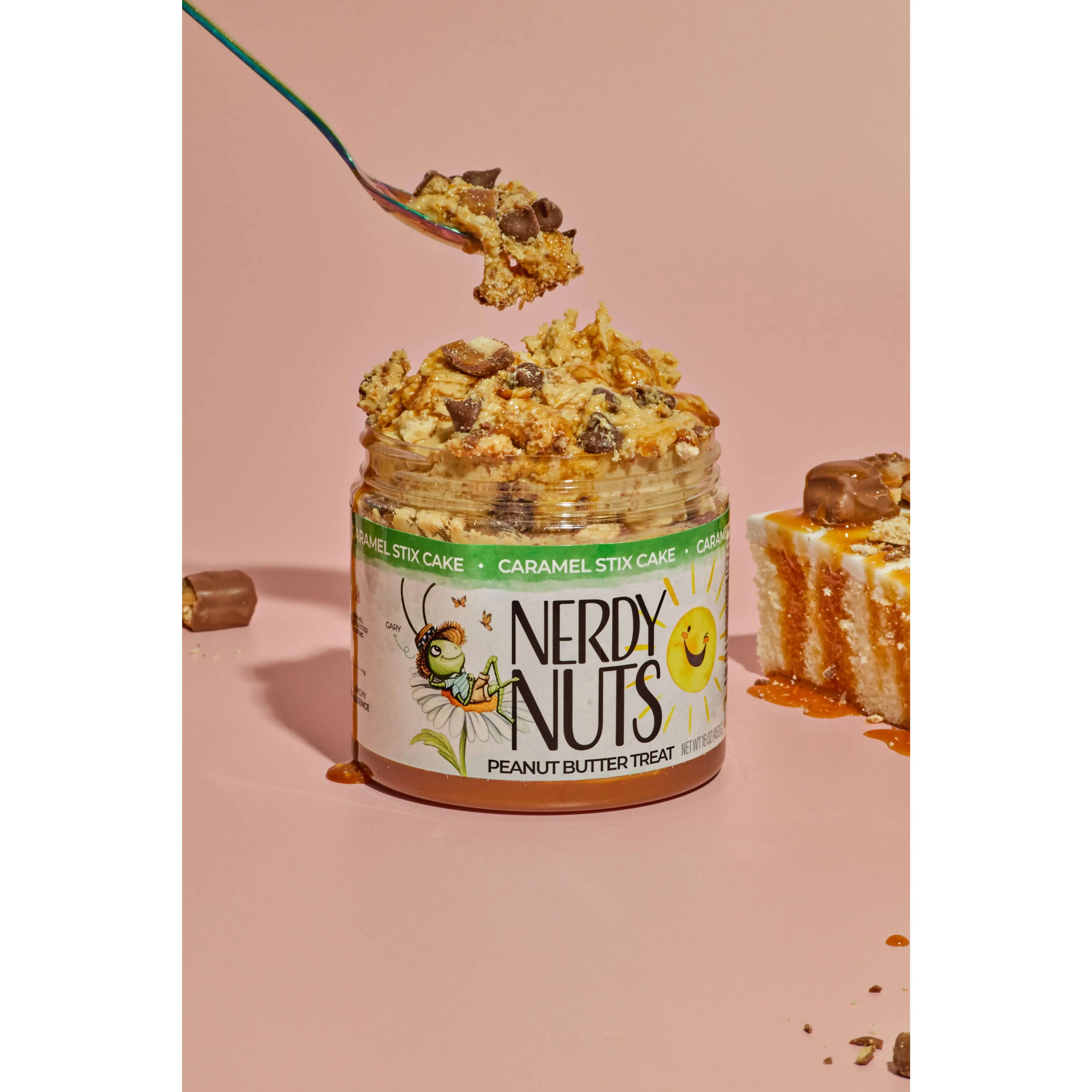 Caramel Stix Cake Peanut Butter Treat