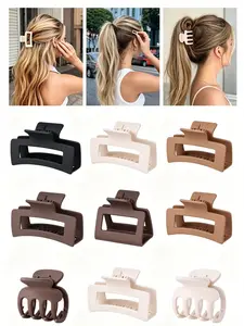 12 Pcs Hair Clips for Women 3 Styles Small Medium Large Claw Clips for Thin Thick Curly Hair, Strong Hold & Non-Slip Hair Clips, Stylish Matte Hair Accessories Ideal Gifts for Women (Brown) magnets headband