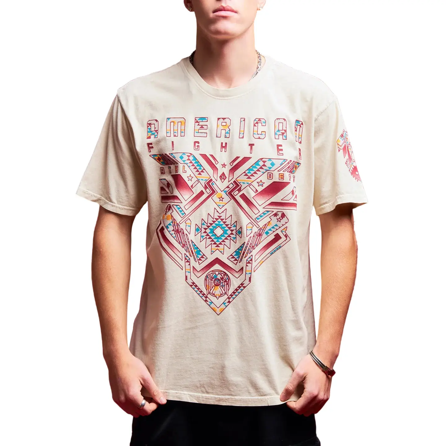 American Fighter Men's Casual Cotton Short-Sleeve T-Shirt, Menswear Mesa Tshirt