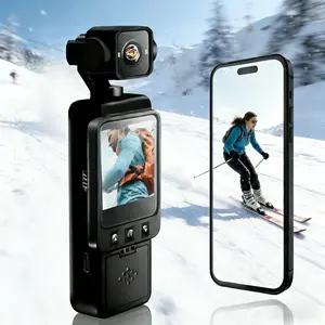 Mini with Audio & Video Recording, 1080P Pocket Body Cam, Wearable Action Cam, 270° Rotation Lens, Night Vision, Loop Recording, WiFi App Transfer, for Security, Guard, Party, Parachuting, Vlogging Camera