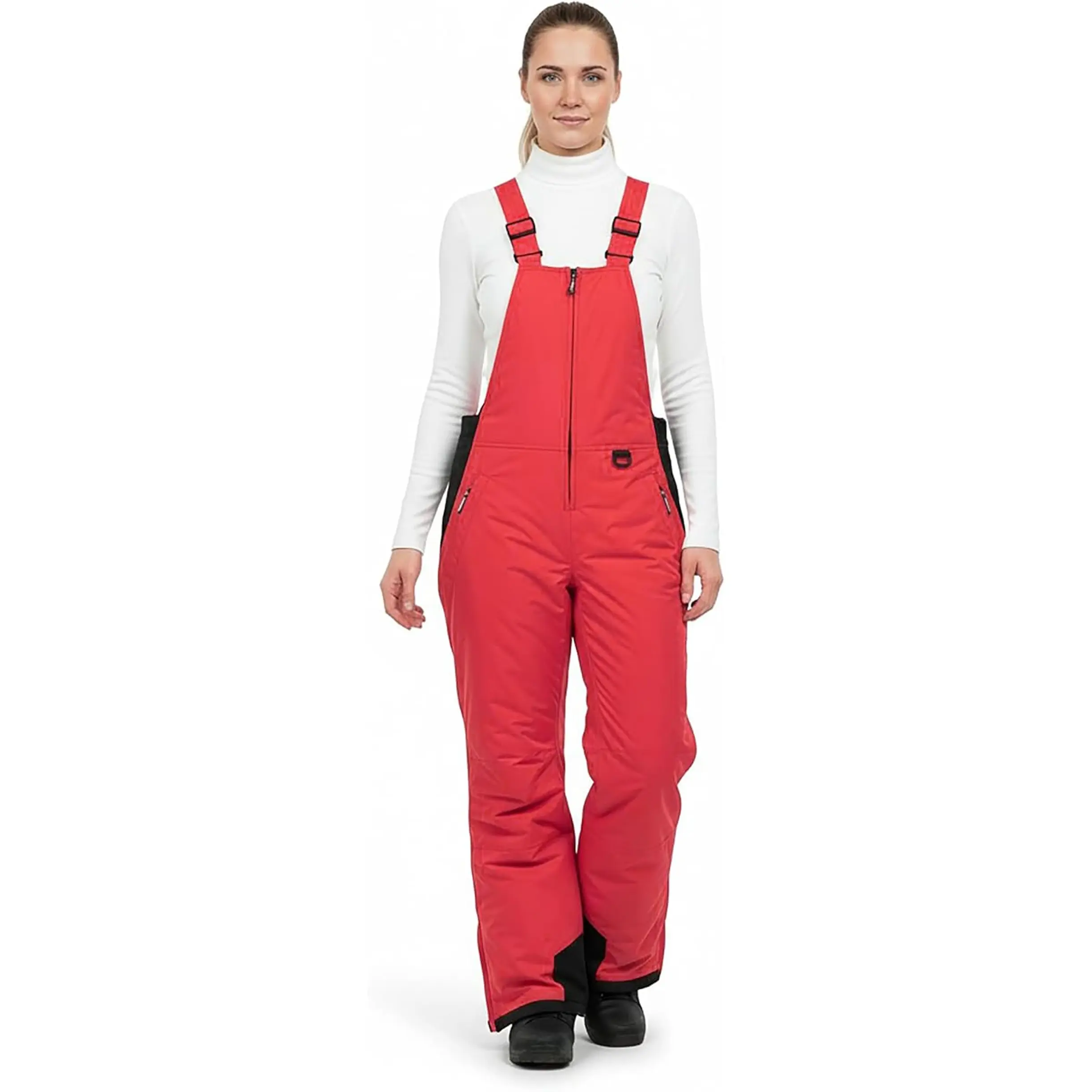 Womens Ski Snow Bibs Pants Insulated Water Resistant Overalls Snowboarding Winter Waterproof Pants Women Arctic Quest