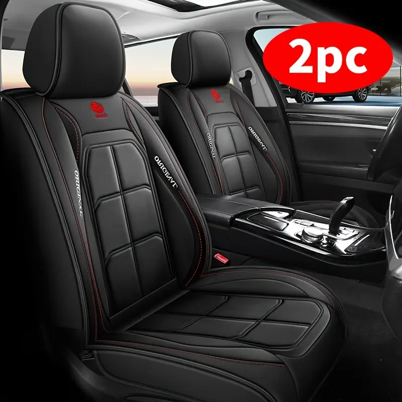 Universal front single-seat car seat cushion 2 pieces, Car Interior Cushions, Car Seat Accessories, high-grade PU material, suitable for multiple models, easy to clean and protect the seat, Car Seat Protectors, Automotive interior cushion
