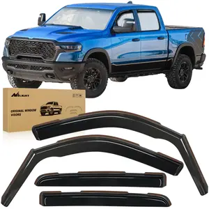 Nilight in Channel Rain Guards for Dodge RAM 1500 2019 2020 2021 2022 2023 2024 Crew Cab Original Window Deflectors, Vent Window Visors-4PCS Car Accessories Cover Truck Vehicle  dealsforyoudays