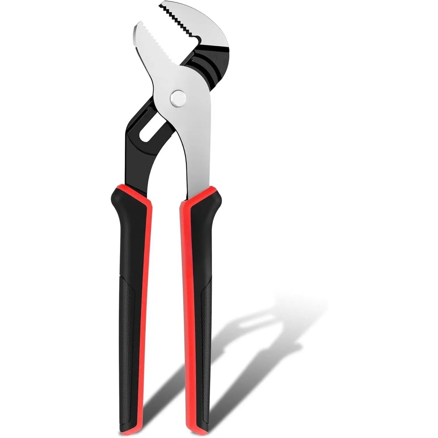 10-Inch Groove Joint Pliers, Adjustable Water Pump Pliers with TPR Handle, High Carbon Steel Tongue and Groove Plier for Plumbing, Automotive and Household Repairs