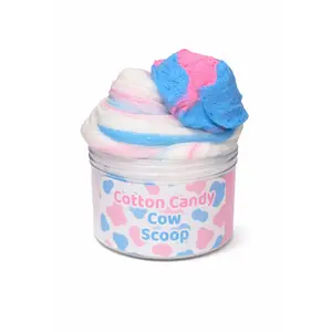 Scented Slime Cotton Candy Cow Scoop - Thick, Glossy DIY Literature & Art Craft Kit for Creative Crafting